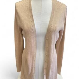 George tan cardigan size xl